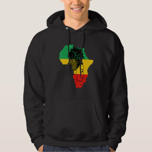 Sudadera Mujeres Negras Afro Vintage Mapa de África Histori