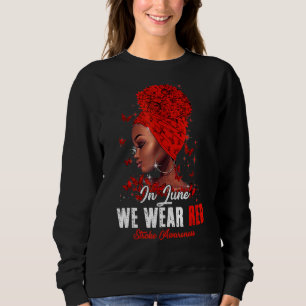 Sudadera Mujeres Negras En Junio Usamos Conciencia De La Ca