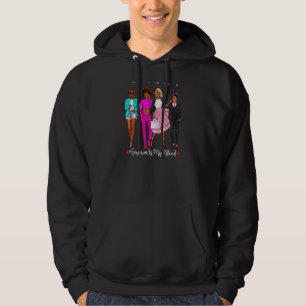 Sudadera Mujeres negras es mi historia sangre norteamerican