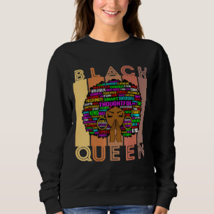 Sudadera Mujeres negras Melanin profesora Reina afro Chica 