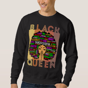 Sudadera Mujeres negras Melanin profesora Reina afro Chica