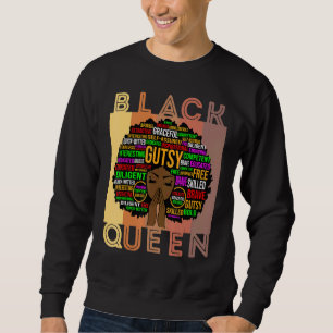 Sudadera Mujeres negras Melanin profesora Reina afro Chica 