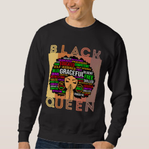 Sudadera Mujeres negras Melanin profesora Reina afro Chica 