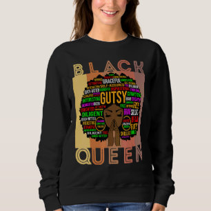 Sudadera Mujeres negras Melanin profesora Reina afro Chica