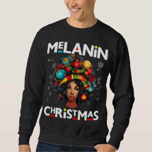 Sudadera Mujeres negras Navidades melanin sista Xmas Sistas