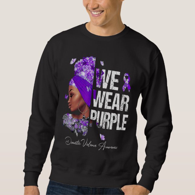 Sudadera Mujeres Negras Que Vemos Con Conciencia De La Viol (Anverso)