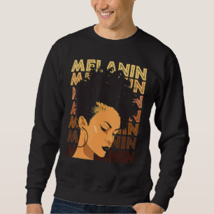 Sudadera Mujeres negras Reina negra afro melanina historia 