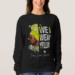 Sudadera Mujeres negras usamos alas amarillas en el sarcoma