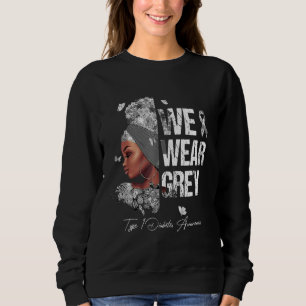 Sudadera Mujeres negras usamos conciencia de la diabetes de