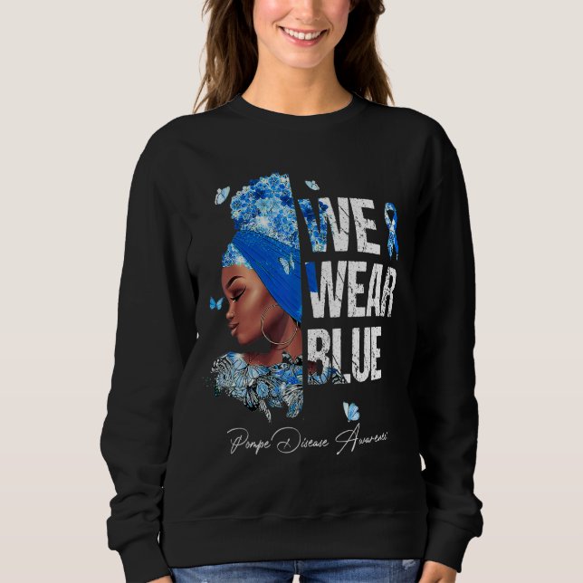 Sudadera Mujeres negras usamos conciencia de la enfermedad  (Anverso)