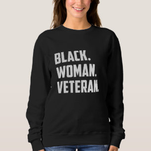 Sudadera Mujeres negras veteranas orgullosas mujeres milita