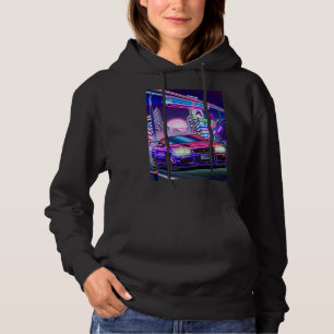 Sudadera Mujeres Nissan Skyline Gt-R34 Vaporwave