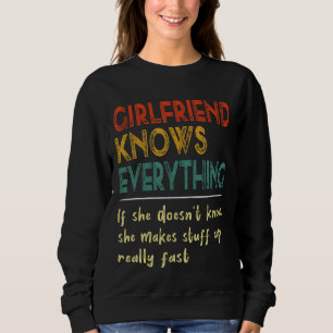 Sudadera Mujeres Novia Conoce Todo Lo Retro Vintage