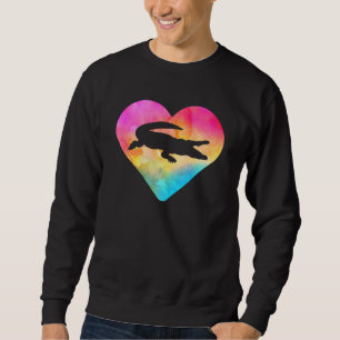 Sudadera Mujeres O Chicas Alligator Tejido Coloración De Ag