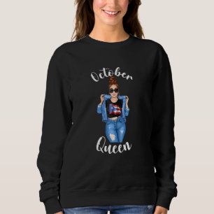 Sudadera Mujeres octubre Reina de Puerto Rico Guay latín