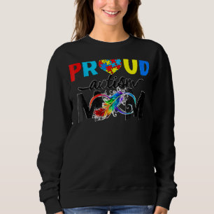Sudadera Mujeres Orgullosas Mamá Autismo Concienciación Fam