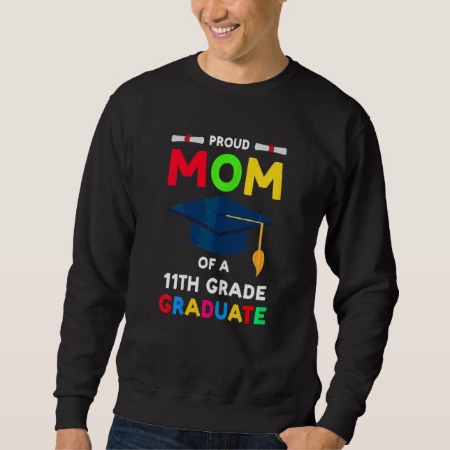 Sudadera Mujeres Orgullosas Mamá De Un Graduado Superior De (Anverso)
