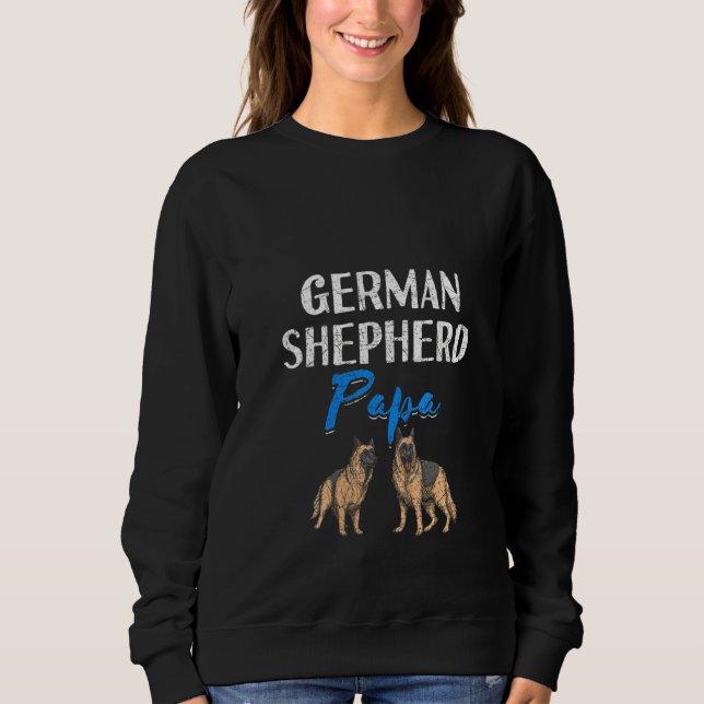 Sudadera Mujeres Pastor Alemán Papa German Shepherd (Anverso)