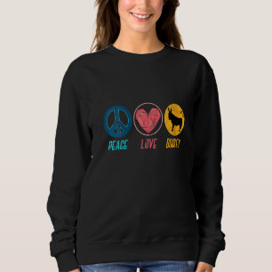 Sudadera Mujeres Paz Amor Al Burro