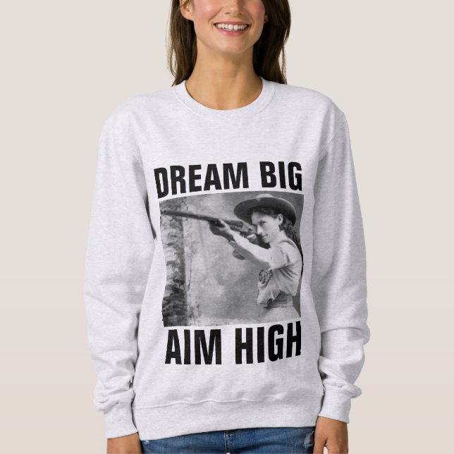 SUDADERA MUJERES PISTAS DE ARMA, ANNIE OAKLEY (Anverso)