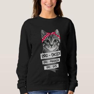 Sudadera Mujeres Pro Choicefeminismcats Prid feminista