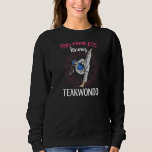 Sudadera Mujeres Que Esta Princesa Conoce Teakwondo Para Un