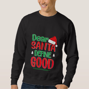 Sudadera Mujeres Queridas Santa Define Buenos Navidades Que