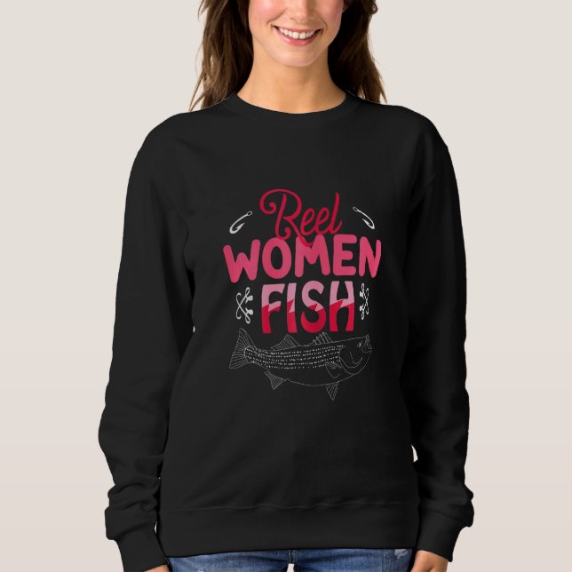 Sudadera Mujeres Reel Fish Ping Pun Anglage (Anverso)