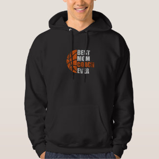 Sudadera Mujeres Retro Mejor Entrenadora de Baloncesto Madr