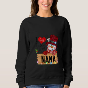 Sudadera Mujeres Rojas Me Encanta Ser Una Familia Nana Snow