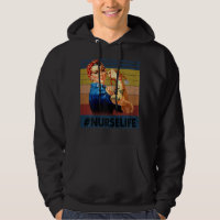 Mujeres Rosie the Riveter Vintage Retro Nurs Life