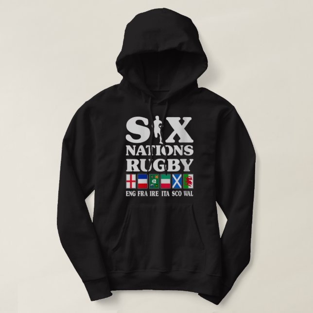 Sudadera Mujeres Rugby 6 Naciones Inglaterra Francia Irland (Diseño del anverso)