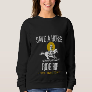 Sudadera Mujeres Salven Un Rip De Caballo Yellowstone Monta