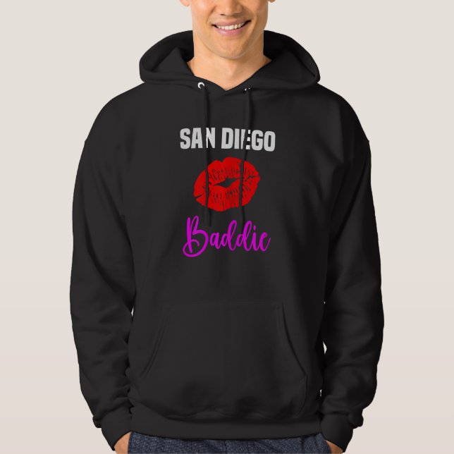 Sudadera Mujeres San Diego Lips City San Diego Baddie (Anverso)