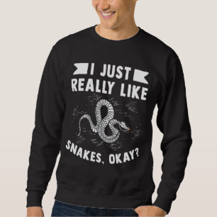 Sudadera Mujeres serpientes hombres Anaconda Reptiles Patró