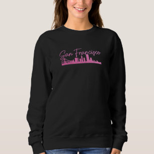 Sudadera Mujeres Silueta de San Francisco California Golden