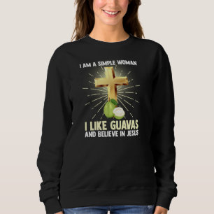 Sudadera Mujeres Simples Como La Guayaba Y Creer En Jesús C