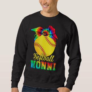 Sudadera Mujeres Softball Nonni Tie Dye Softball Madre D