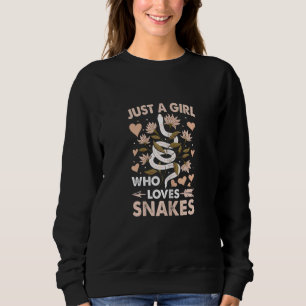 Sudadera Mujeres Solo Una Chica Que Ama Las Serpientes