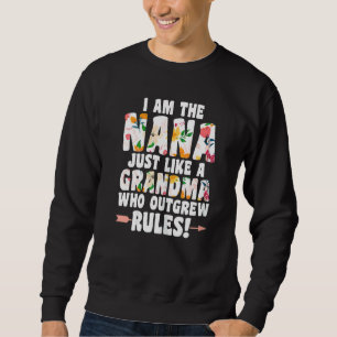 Sudadera Mujeres Soy La Nana Como Una Abuela
