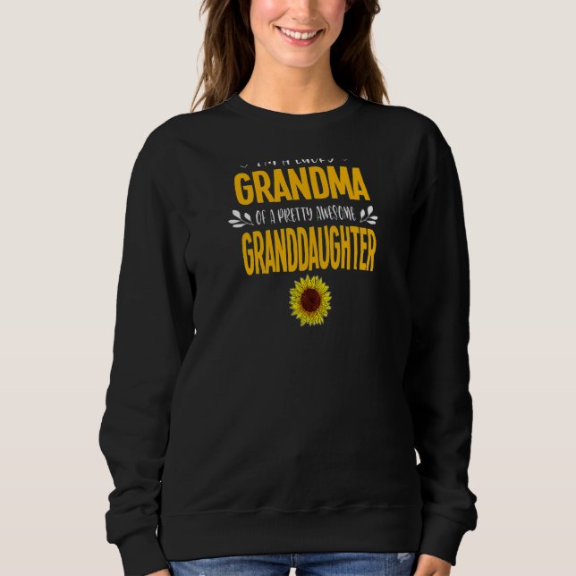 Sudadera Mujeres, soy una abuela afortunada de la nieta (Anverso)