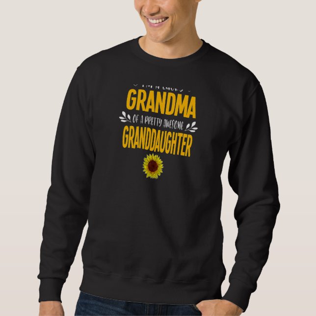 Sudadera Mujeres, soy una abuela afortunada de la nieta (Anverso)