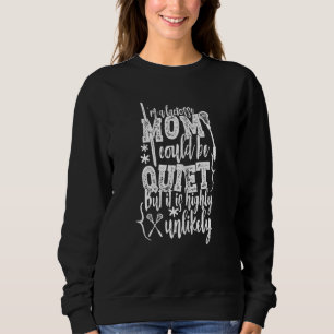 Sudadera Mujeres soy una madre de lacrosse, puedo estar cal