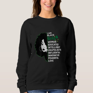 Sudadera Mujeres Soy Una Mujer Negra Y Afortunada Día De Sa