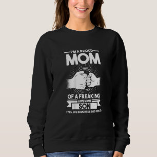 Sudadera Mujeres Soy una orgullosa Madre De Hijo Madre
