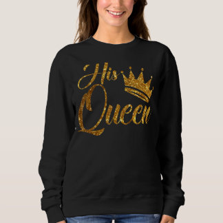 Sudadera Mujeres Su Reina Corona Esposo Romántico Y Esposa