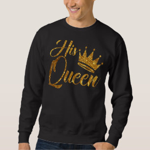 Sudadera Mujeres Su Reina Corona Esposo Romántico Y Esposa 