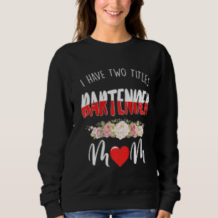 Sudadera Mujeres Tengo Dos Títulos Bartender Y Mamá Raglan