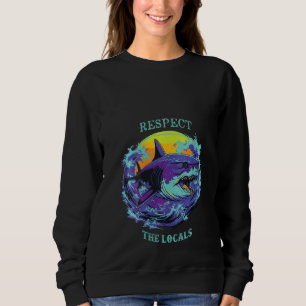 Sudadera Mujeres Tiburones Respetan Los Derechos De Los Ani