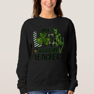 Sudadera Mujeres trébol una suerte 4º grado maestro St Pat